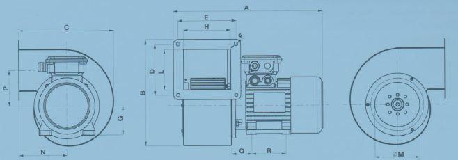 Inside of a centrifugal fan