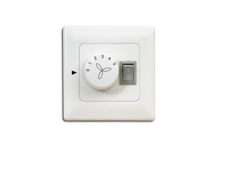 Wall control / wall switch for ceiling fans with light surface